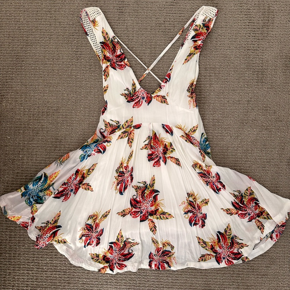 Boho Free People flowy short dress